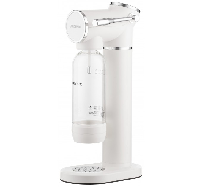 Сифон для газирования воды ARDESTO, подключение баллона-резьба, бутылка 1л, рычаг, белый