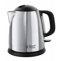 Электрочайник Russell Hobbs Victory 1л, металл, серебристо-черный