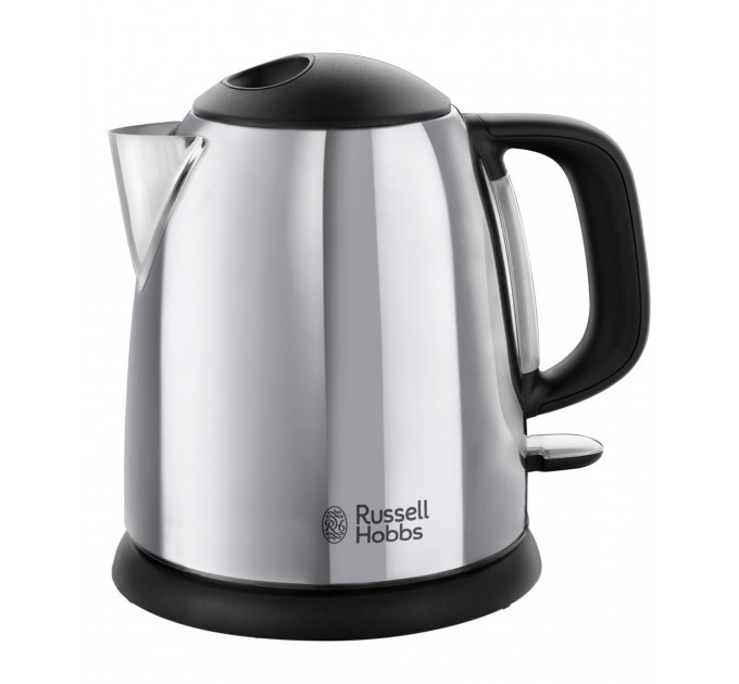 Электрочайник Russell Hobbs Victory 1л, металл, серебристо-черный