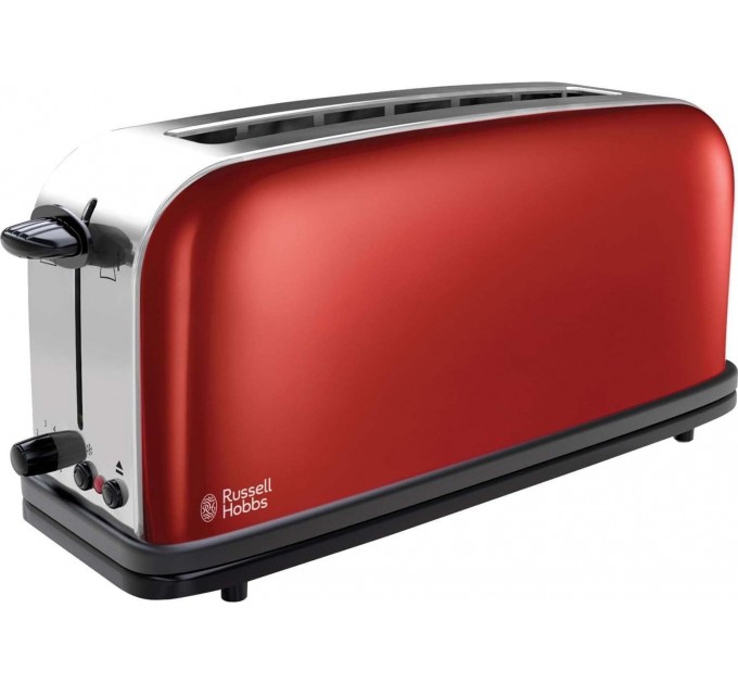 Тостер Russell Hobbs Classic 1100Вт, длинные слоты, металл, красный