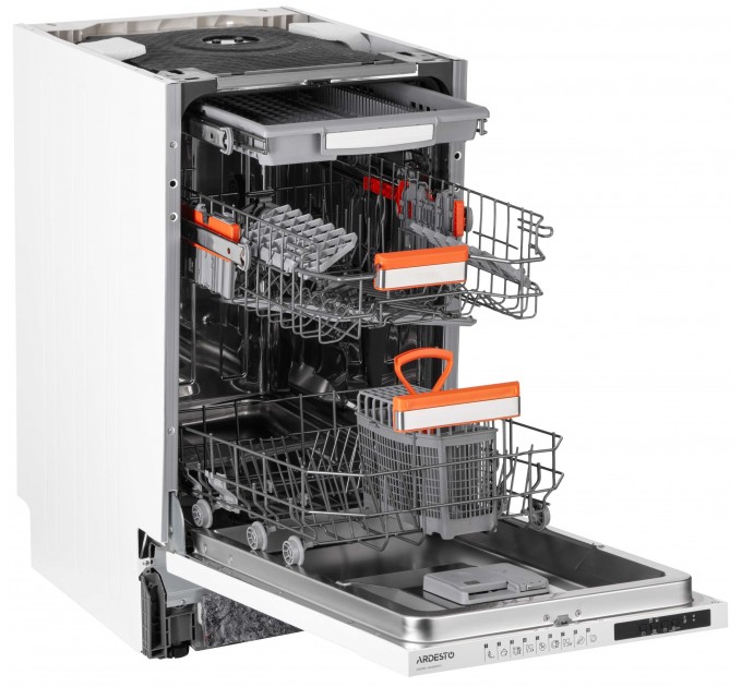 Посудомоечная машина ARDESTO встраиваемая, 10компл., А++, 45см, дисплей, 3я корзина, гигиен.обработка, белый
