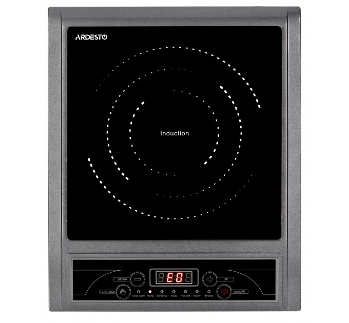 Плитка настольная ARDESTO индукционная, конф. - 1 на 2кВт, управл. - сенсорное, таймер, черный