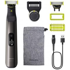 Бритва електр. Philips OneBlade Pro 360, Li-Ion, сух.+влажн., индикатор заряда, мягкий чехол, сталь, черный
