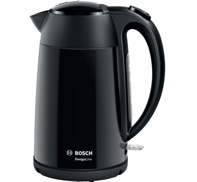 Электрочайник Bosch 1.7л, металл, черный