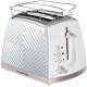 Тостер Russell Hobbs GrooWe 2 Slice 850Вт, подогрев, розморозка, пластик, белый