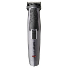 Набір для стрижки Babyliss, для бороди, вусів, голови, носа і тіла, акум., вібраційний мотор, насадок-9, сталь, сірий