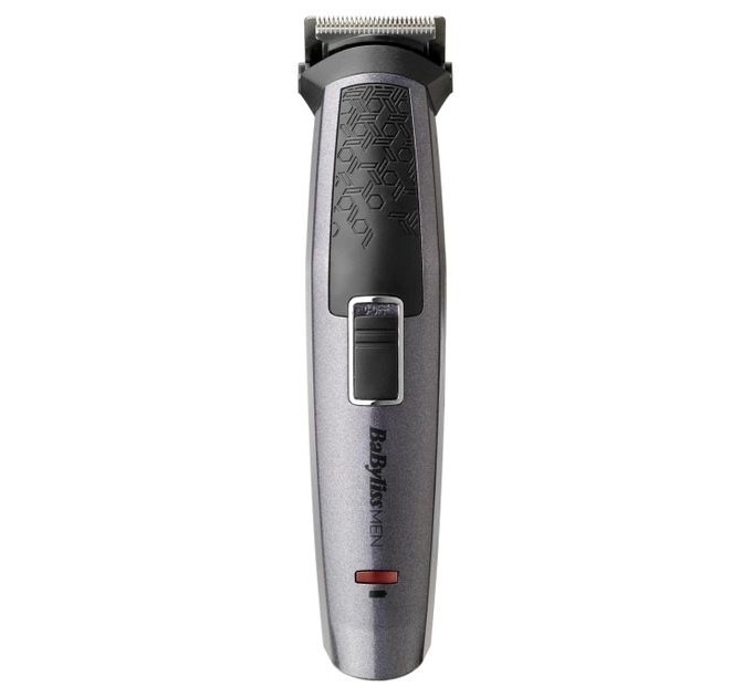Набір для стрижки Babyliss, для бороди, вусів, голови, носа і тіла, акум., вібраційний мотор, насадок-9, сталь, сірий