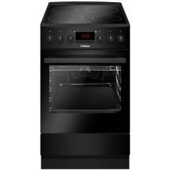 Плита Hansa электрическая стеклокерамическая, 65л, 50x60см, дисплей, конвекция, черный
