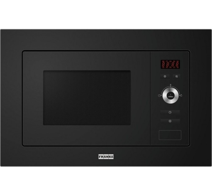 Мікрохвильова піч Franke вбудовувана, 20л, 800Вт, гриль, дисплей, чорний