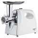 М'ясорубка ARDESTO, 1800Вт, 2кг/хв, 3 решітки, насадка для ковбас, кеббе, томатів, пластик, біло-сріблястий