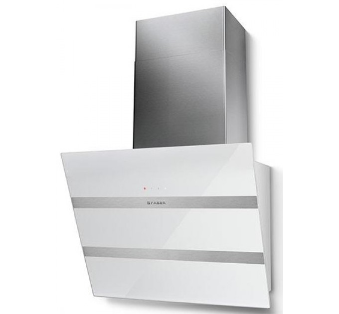 Витяжка Faber похила, 55см, 1219м.куб/год, Steelmax Ev8 Led Wh A55, білий/нерж