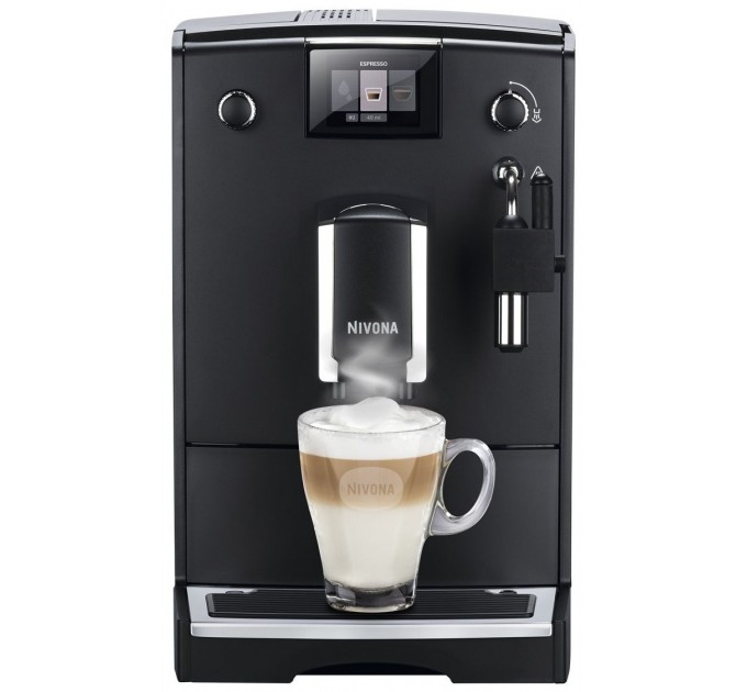 Кофемашина Nivona CafeRomatica 2.2л, зерно + молоко, авторецептов - 5, черный