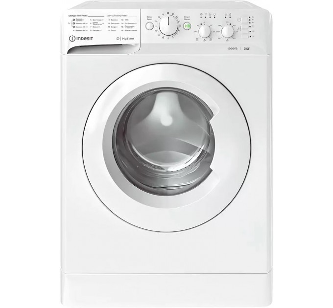 Стиральная машина Indesit фронтальная, 5кг, 1000, A++, 43см, белый
