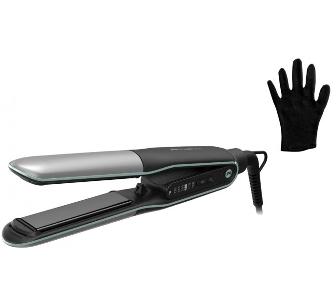 Випрямитель Rowenta Thermostyle, темп.режимов-5, 150-230С, дисплей, ионизация, керамика, титан, черно-серый