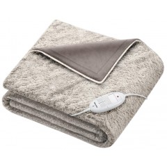 Електрогрілка Beurer традиційна форма, 180х130см, 100Вт, 6 режими, фліс, сірий