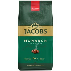 Кофе Jacobs зерна, 1000г, Monarch, купаж арабика/робуста