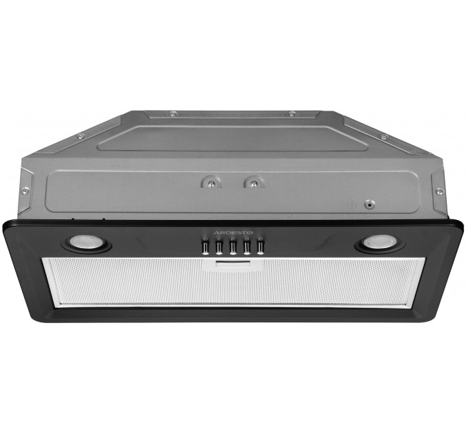Вытяжка ARDESTO встраиваемая, 52см, 700м3ч, метал, 2х1Вт LED, кнопочное, черный