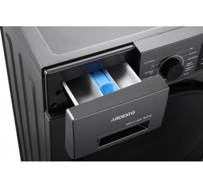 Стиральная машина ARDESTO фронтальная Black Mars, 6кг, 1000, А++, 44см, дисплей, серый