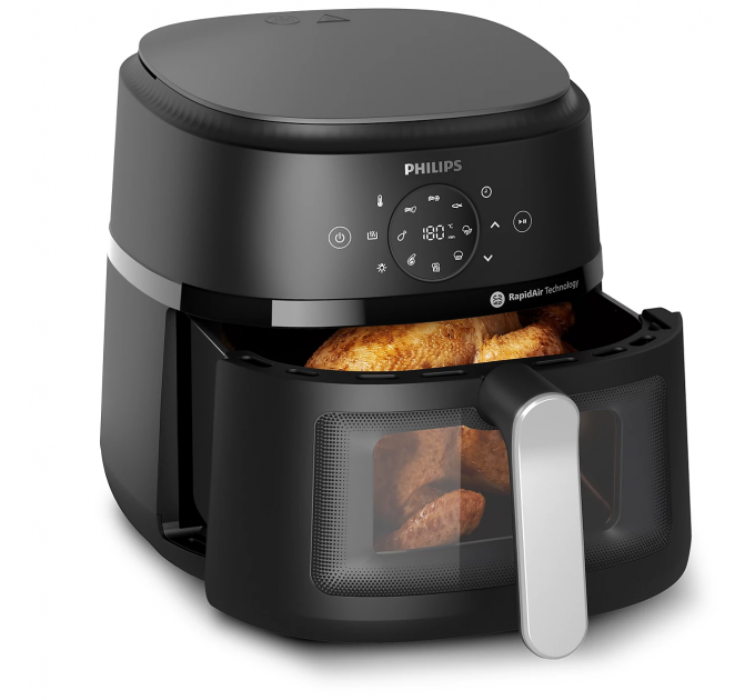 Мультипіч Philips Ovi Series 2000 1700Вт, чаша-6.2л, сенсорне управл., 13 авто. програм, пластик, чорний