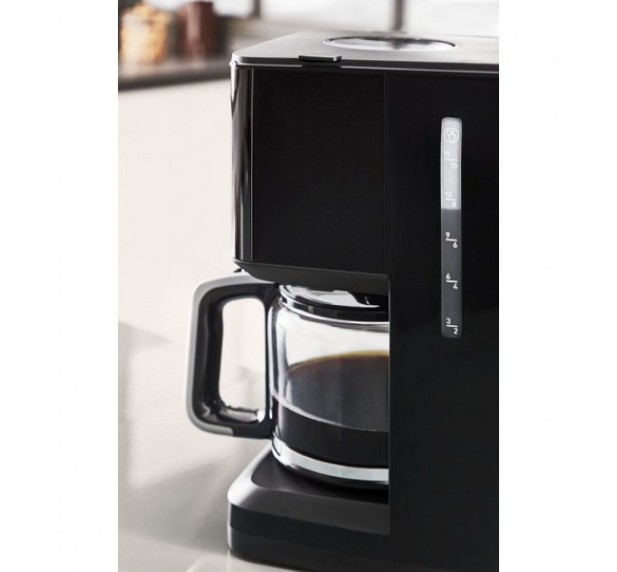 Кофеварка Tefal капельная Smart&light 1.25л, молотый, LED-дисплей, черный
