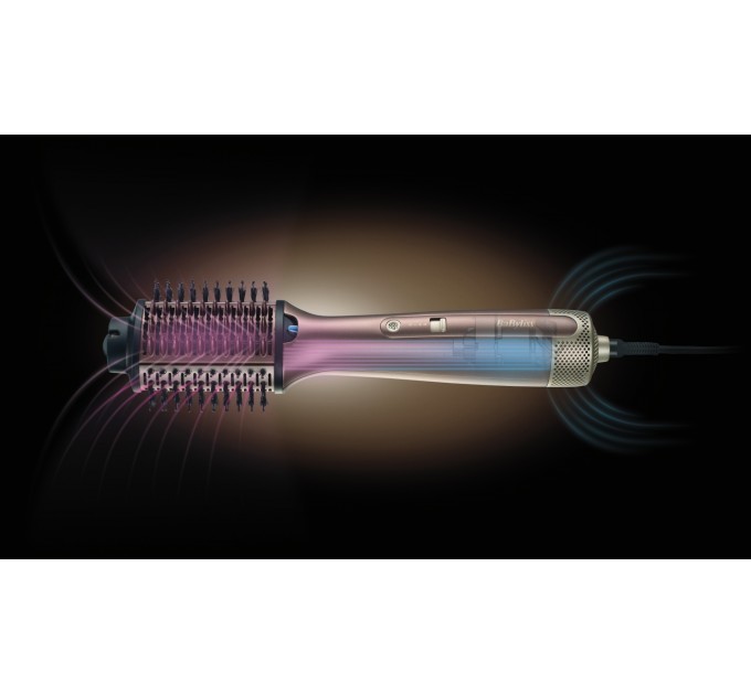 Фен-щітка Babyliss Air Power Volume, 1000Вт, 2 режими, дифузор, іоніз-я, хол. обдув, кераміка, рожевий