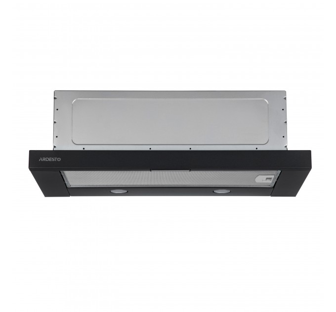 Вытяжка ARDESTO телескопическая, 60см, 450м3ч, метал, 2х1Вт LED, кнопочное, черный