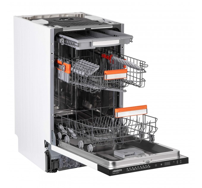 Посудомоечная машина ARDESTO встраиваемая, 10компл., А++, 45см, дисплей, 3я корзина, черный