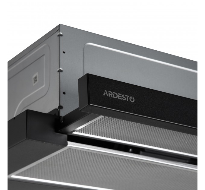 Вытяжка ARDESTO телескопическая, 60см, 450м3ч, метал, 2х1Вт LED, кнопочное, черный