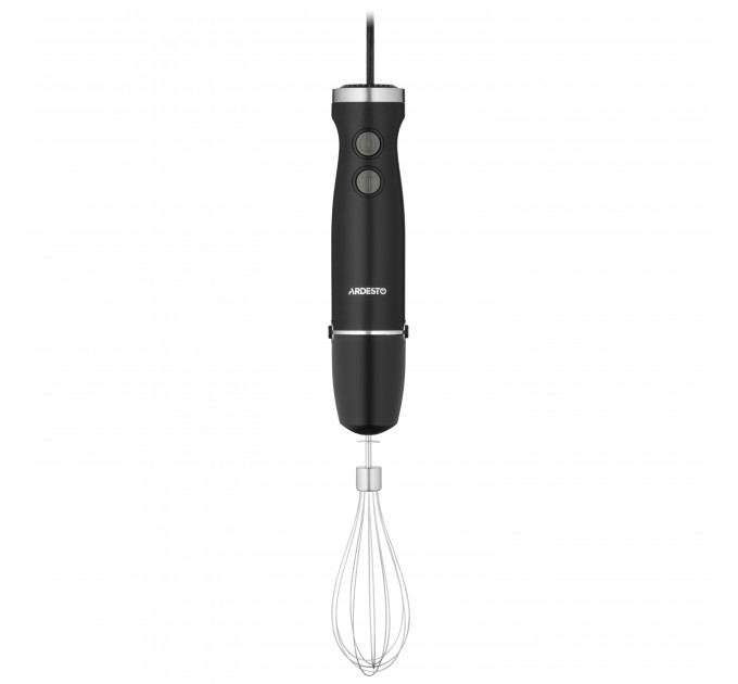 Блендер ARDESTO заглибний 600Вт, чаша-600мл, вінчик для взбивання, чорно-сріблястий