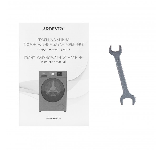 Пральна машина ARDESTO фронтальна Black Mars, 6кг, 1200, А++, 46.5см, дисплей, сірий