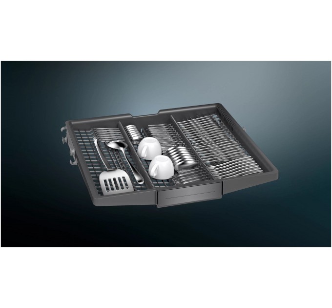 Посудомийна машина Siemens вбудована, 14компл., A+++, 60см, дисплей, 3й кошик, Zeolith, білий