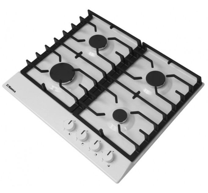 Варочная поверхность Hansa газовая, 59см, чугун, белая