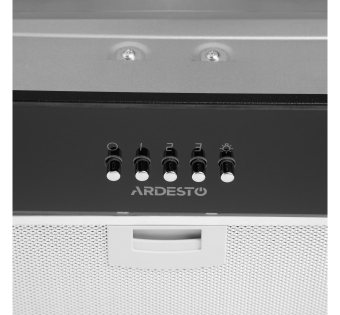 Вытяжка ARDESTO встраиваемая, 52см, 700м3ч, стекло, 2х1Вт LED, кнопочное, черный