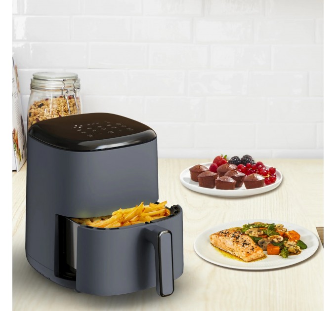 Мультипечь Tefal EasyFry Compact, 1300Вт, чаша-3л, сенсорное управл., пластик, темно-синий