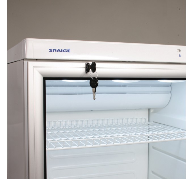 Холодильна вітрина Snaige, 173x60х60, 350л, полиць -5, зон - 1, бут-154, 1дв., ST, алюмін.двері, білий