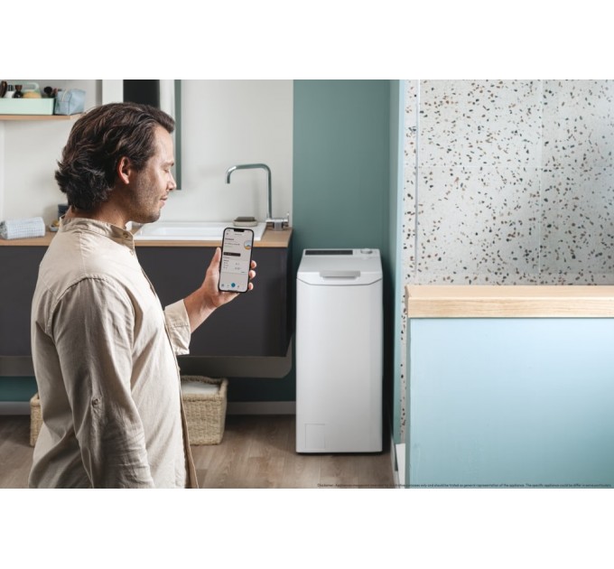 Стиральная машина Candy вертикальная, 6кг, 1200, A+++, 60см, дисплей, инвертор, белый