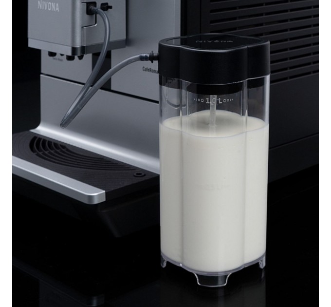 Кавомашина Nivona CafeRomatica 2.2л, зерно + мелена, автомат.капучинатор, авторецептів - 9, чорно - срібний