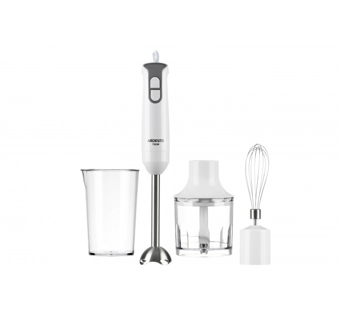 Блендер заглибний ARDESTO 700Вт, 3в1, чаша-600мл, білий