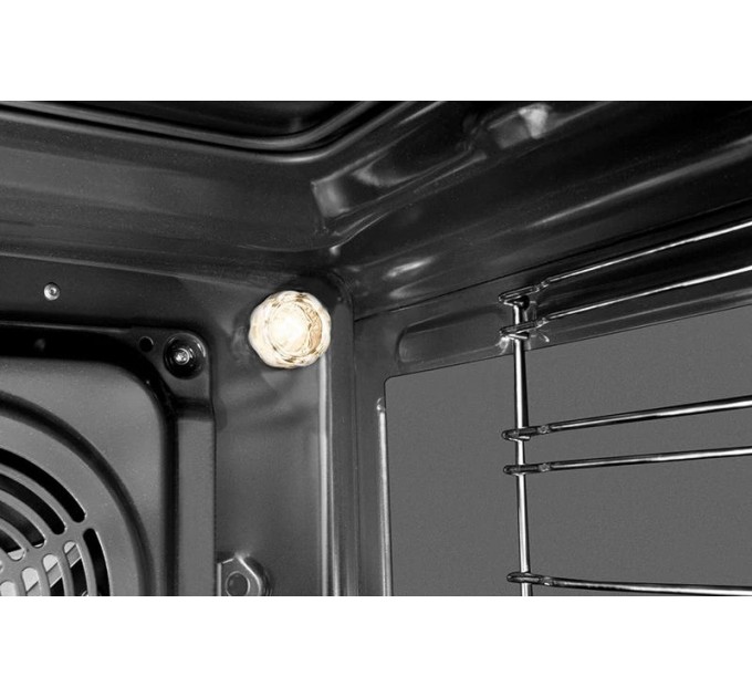 Плита Hansa комбінована, 50х60см, 65л, чавун, газ контр., дисплей, нержавіюча сталь