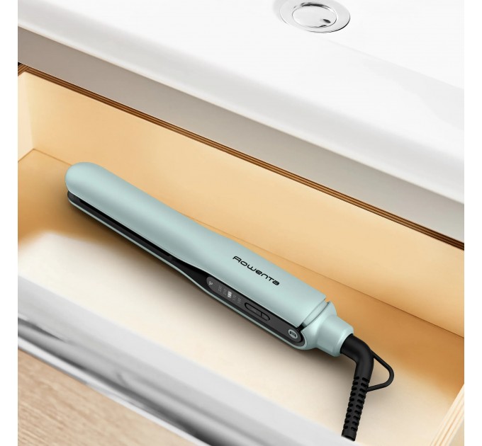 Випрямляч Rowenta Thermoglide, темп.режимів-5, 150-230С, іонізація, титан, світло-зелений