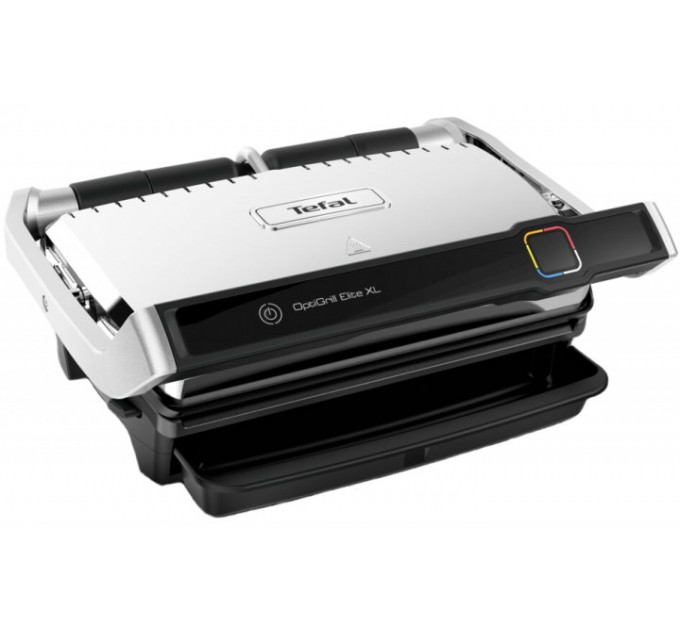 Гриль Tefal прижимной OptiGrill Elite XL 2200Вт, темп. режимов-16, съёмные пластины, металл