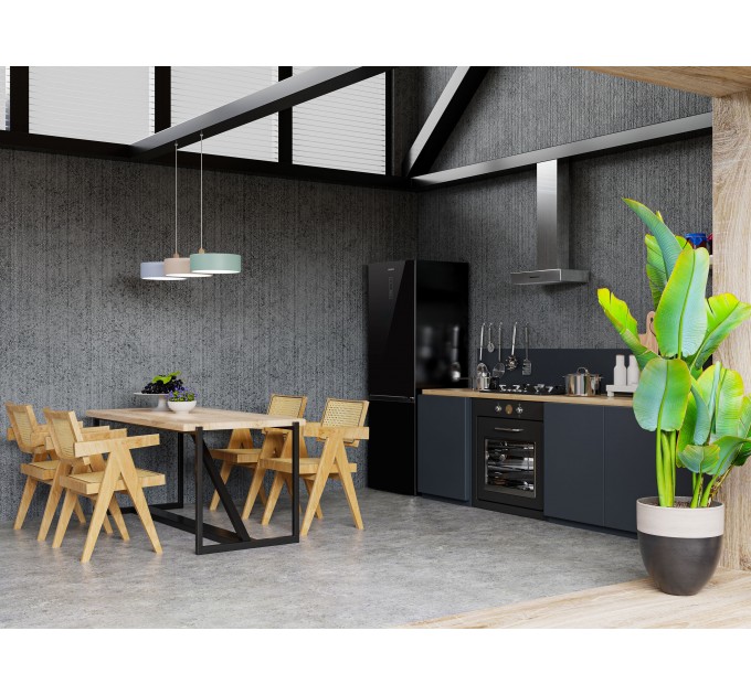 Холодильник ARDESTO с нижн. мороз., 201.8x59.5х66, холод.отд.-256л, мороз.отд.-104л, 2дв., А+, NF, инв., диспл внешн., зона св-ти, черный