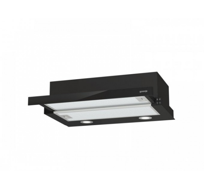Витяжка Gorenje телескопічна, 60см, 450м.куб/год, чорний