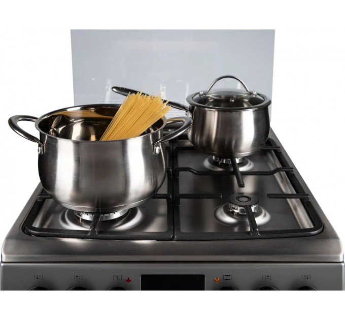 Плита Hansa комби, 65л, 50x60см, дисплей, конвекция, чугун, нерж