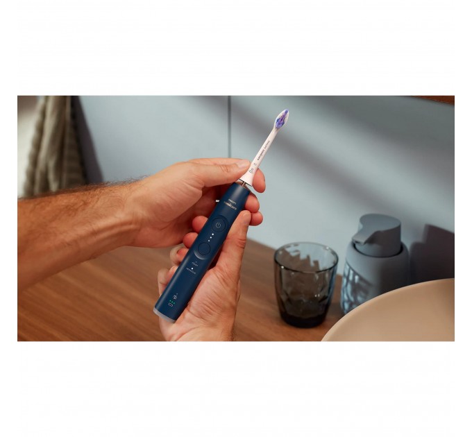 Щітка зубна електр. Philips, Sonicare 6100 Series, 62т. колив/хв, насадок-1, футляр, синій