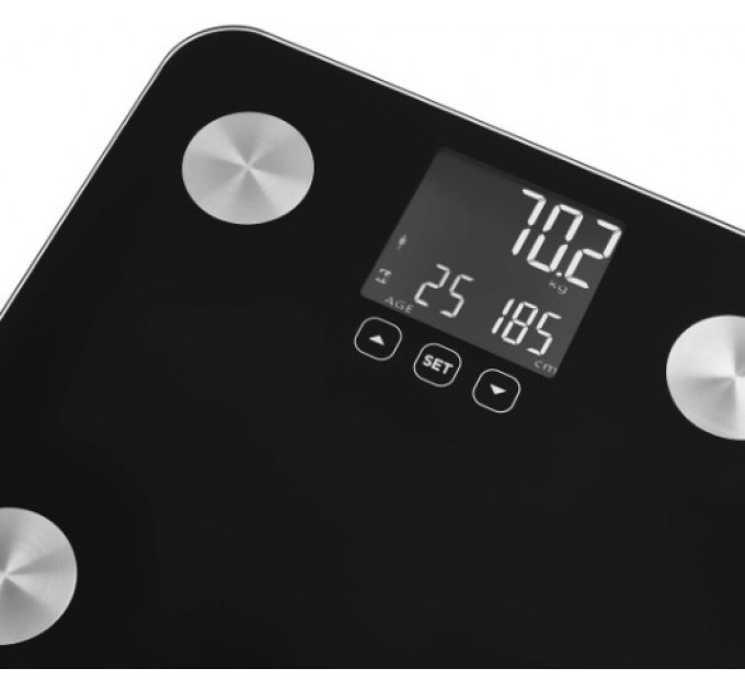 Весы напольные Sencor, 180 кг, AAAx3, стекло, черный