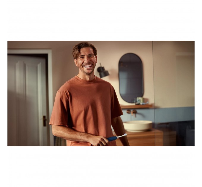 Щітка зубна електр. Philips, Sonicare 6100 Series, 62т. колив/хв, насадок-1, футляр, синій