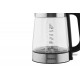 Електрочайник ARDESTO 1.7л, Strix, скло, сріблясто-чорний