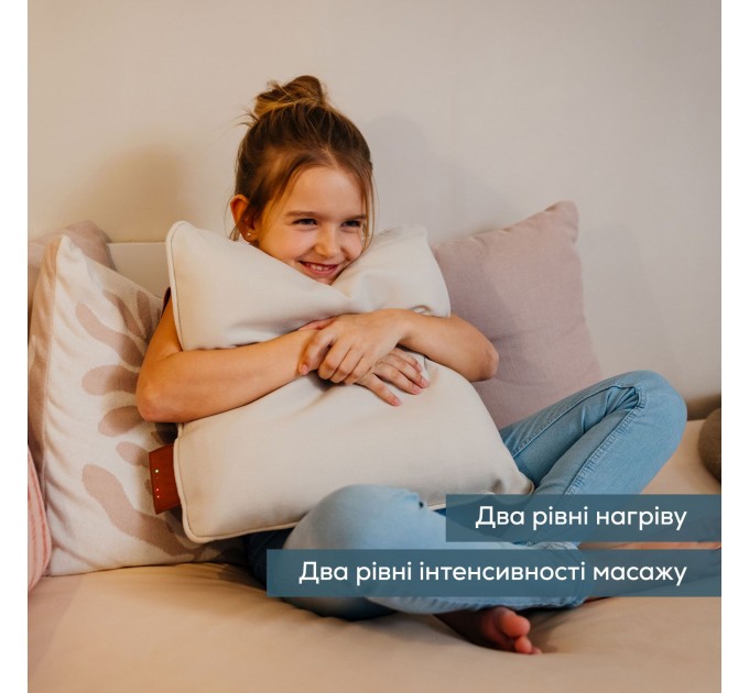 Масажная подушка Beurer для плечей, шеи, спины, ног, литий-ионный аккум., сменный чехол, вес - 1,85кг, бежевый