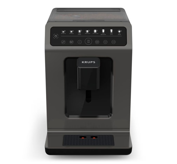 Кофемашина Krups Evidence Classic, 2.3л, зерно, автомат.капуч, дисплей, авторецептов -8, сенсорное управл., черный